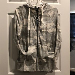 Nike loose fit zip up hoodie